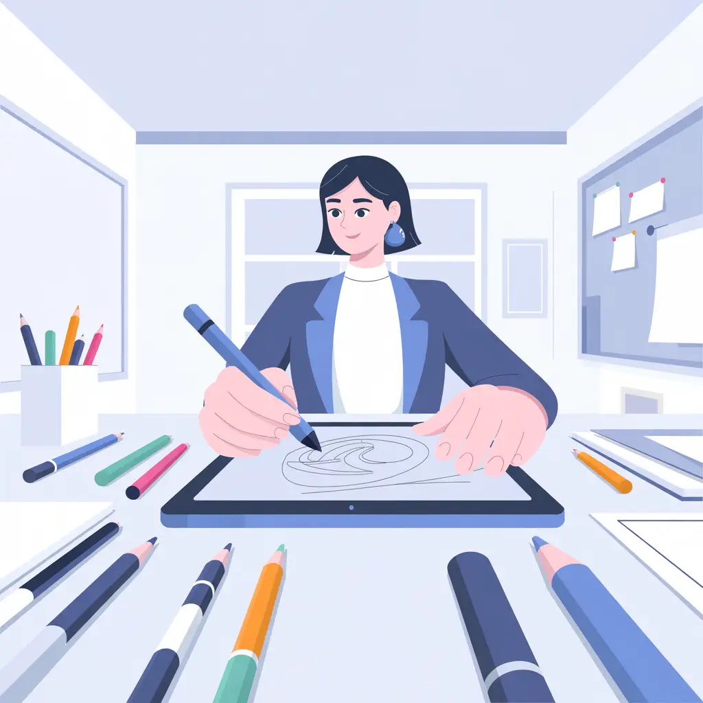 minimalist illustration designer