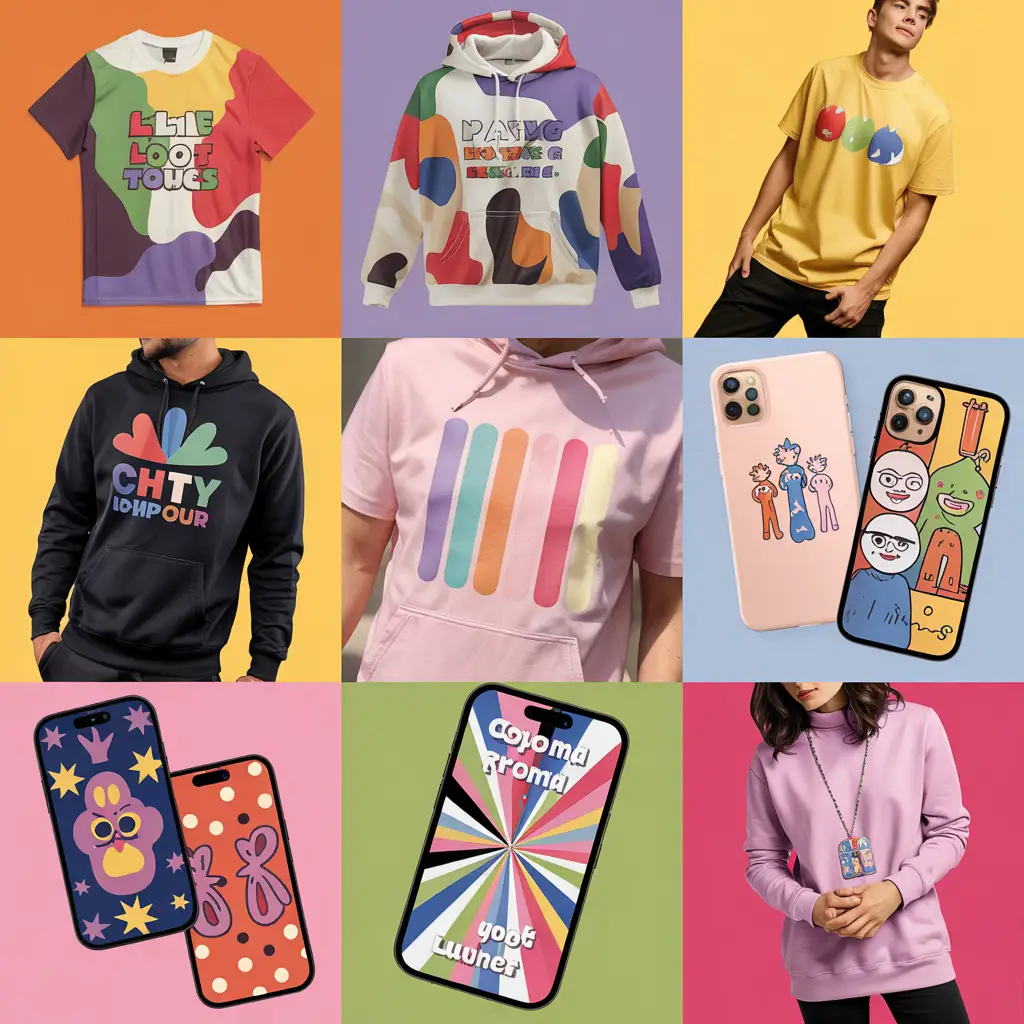 vibrant collage style image